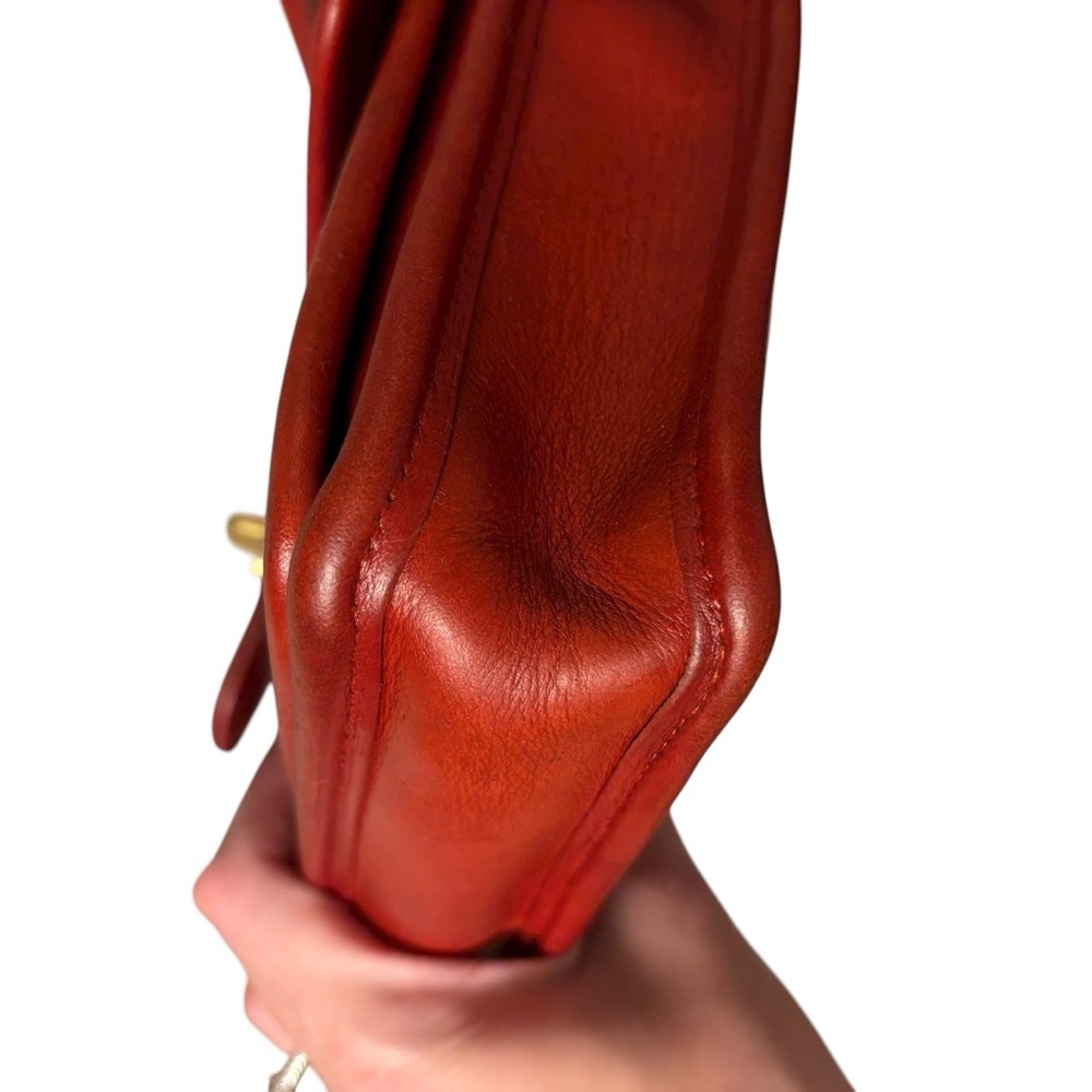 Coach | Vintage Red Station Bag 5130 | USA Made | Crossbody Satchel - Picture 14 of 16